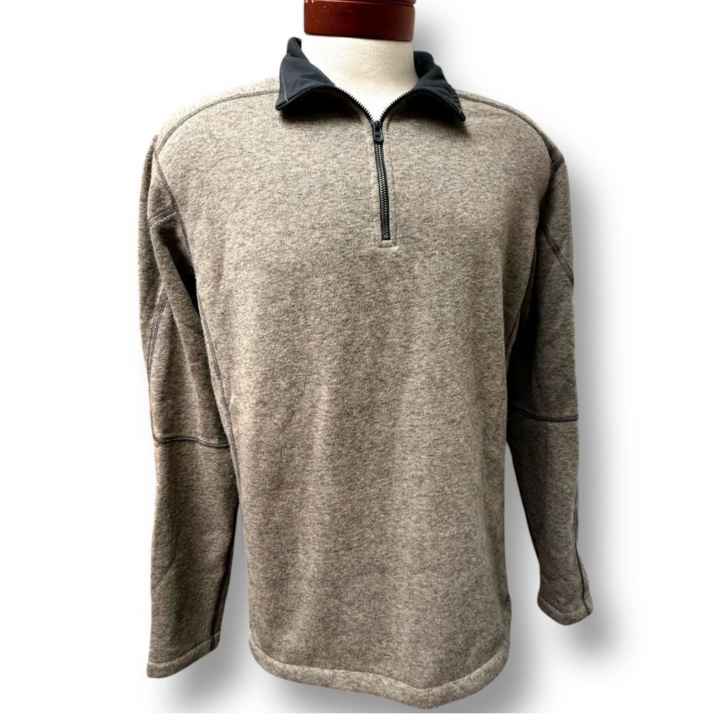 KuhlRevel 1/4 Zip Oatmeal Men's Performance Sweatshirt Activewear Size XL - Picture 15 of 15